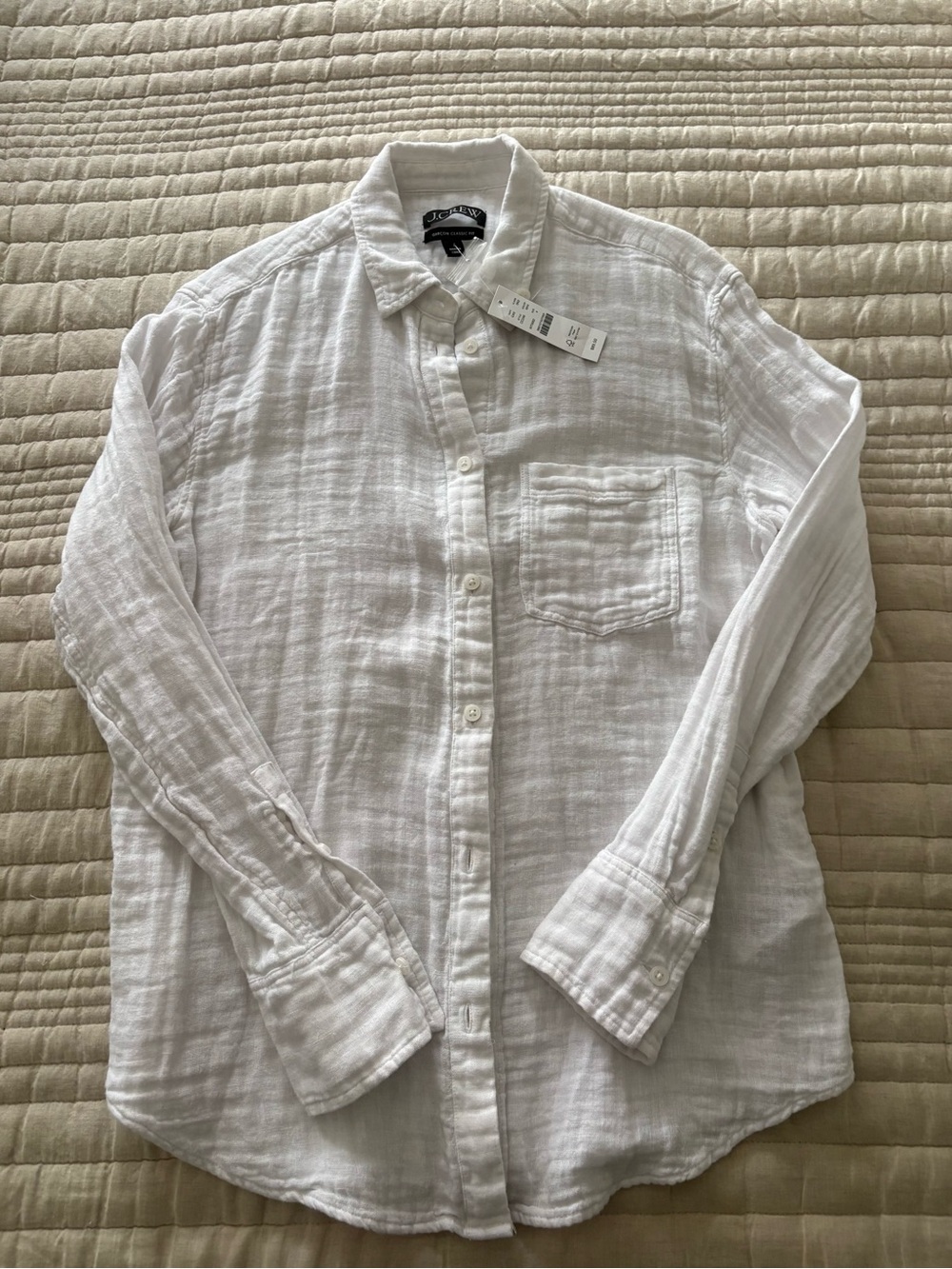 NWT JCrew cotton gauze shirt